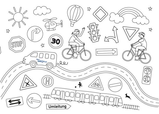 Ganzsachenkarte 1,10 € Sattelfest Vorderseite