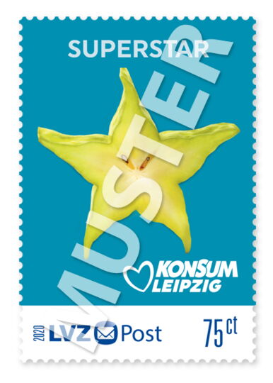 Briefmarke 0,75 € Konsum "Freche Früchtchen"