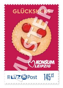 Briefmarke 1,45 € Konsum "Freche Früchtchen"