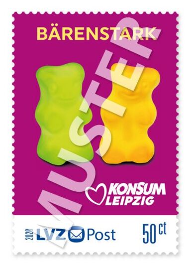 Briefmarke 0,50 € Konsum "Freche Früchtchen"